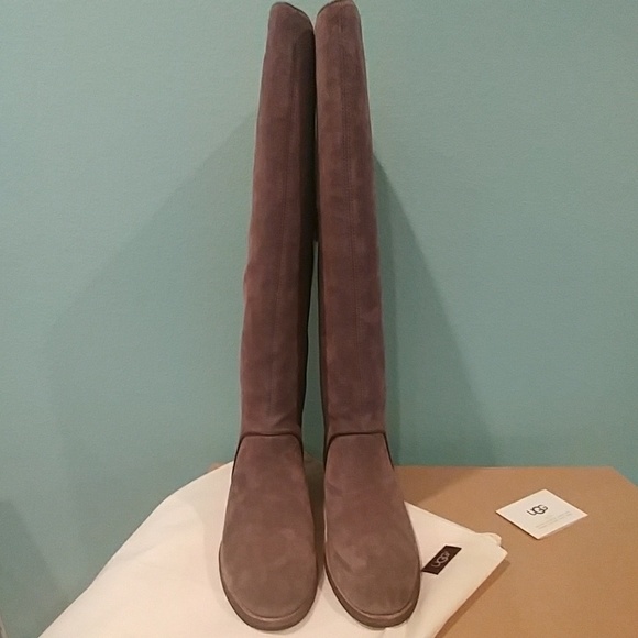 🆕 UGG Gracen Suede block heel riding boots - Picture 6 of 9